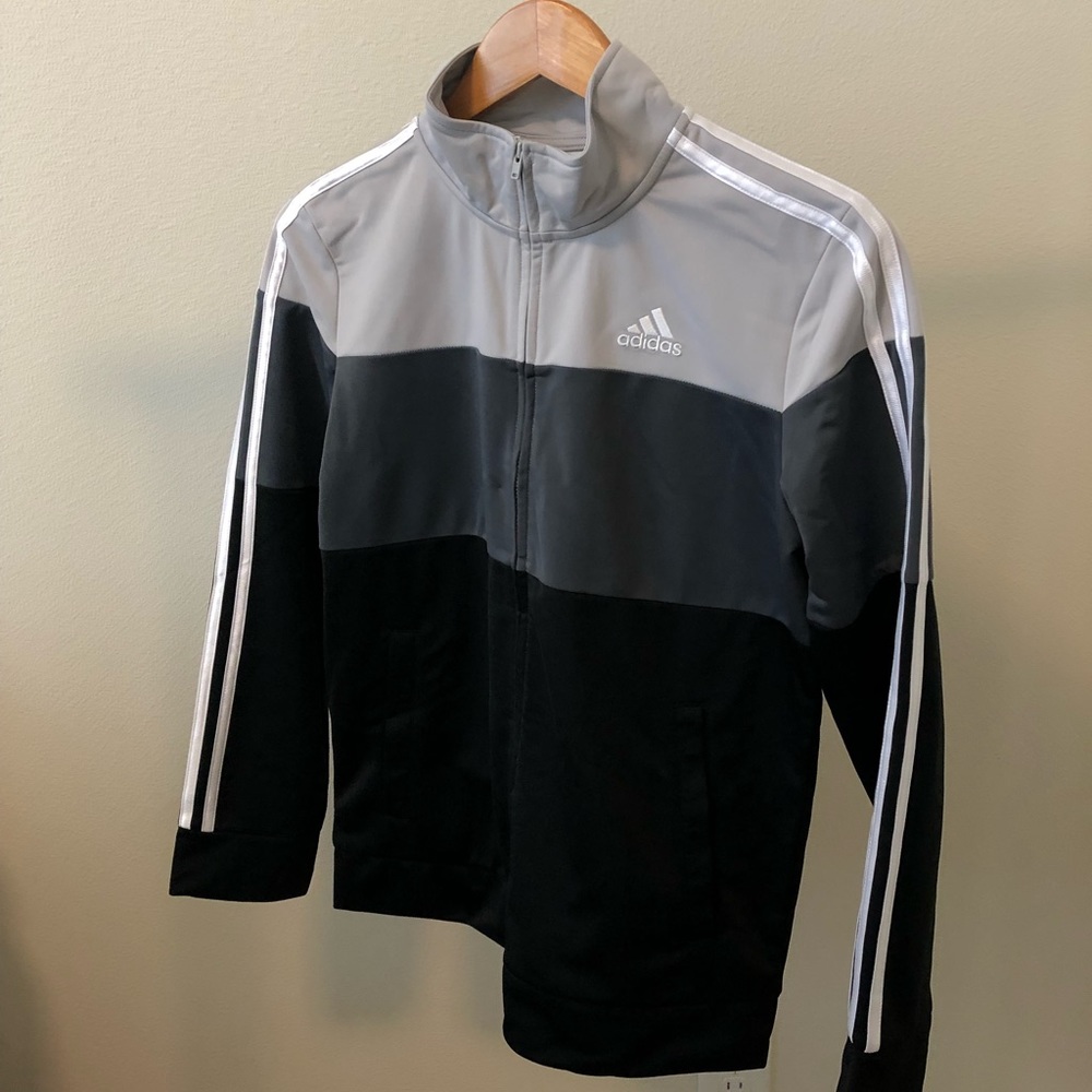 Tri-color Adidas soccer jacket